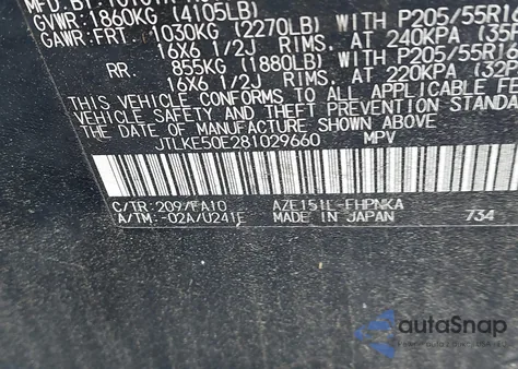 2008 Scion Xb z USA, uszkodzony, nr VIN JTLKE50E281029660